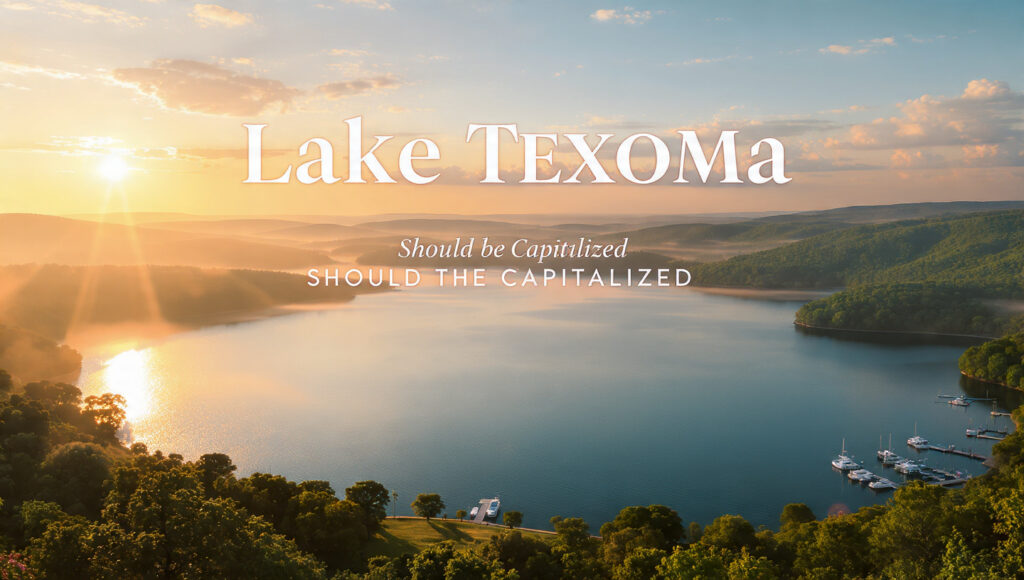 Lake Texoma Should Be Capitalized